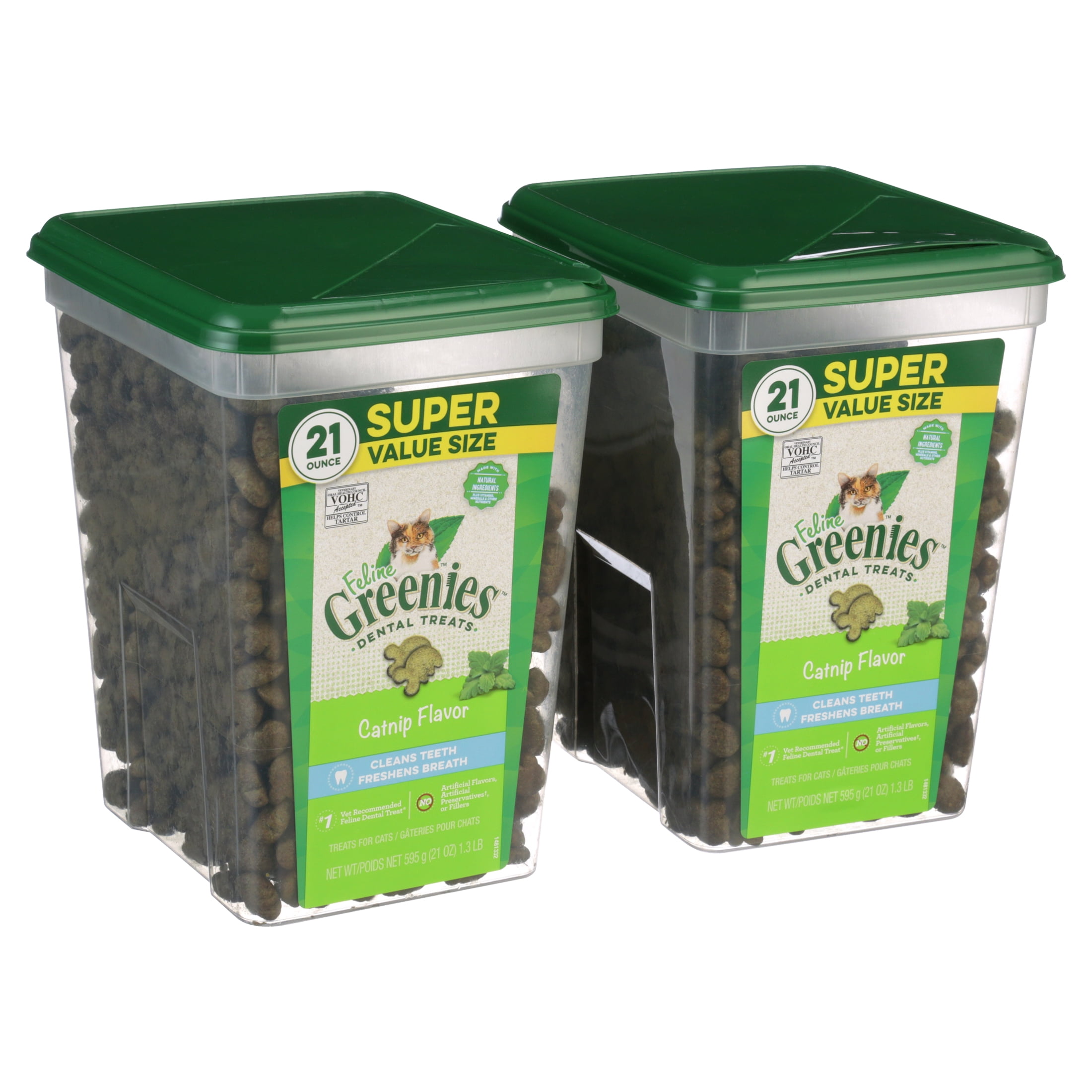 Catnip-flavored FELINE GREENIES Dental Treats, 21oz