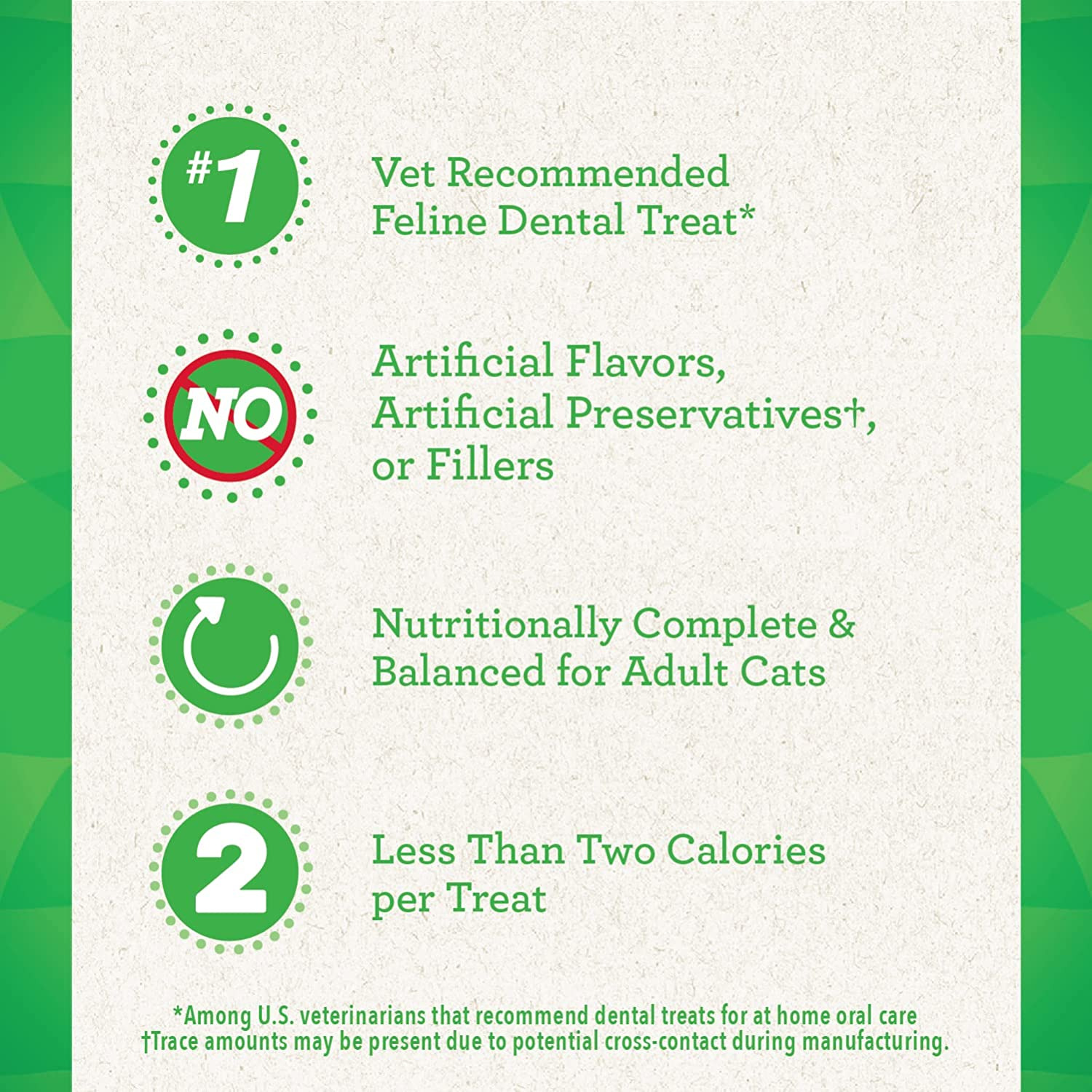 Catnip Flavored Feline Dental Care Treats