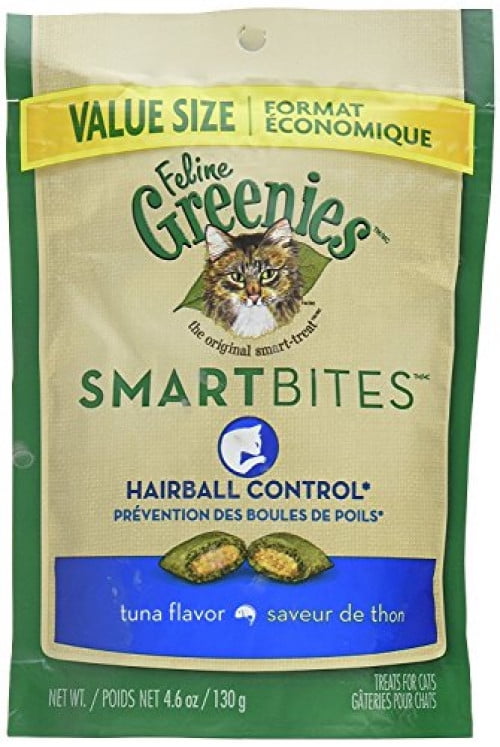 Feline Greenies SMARTBITES Hairball Control Tuna (4.6 oz)