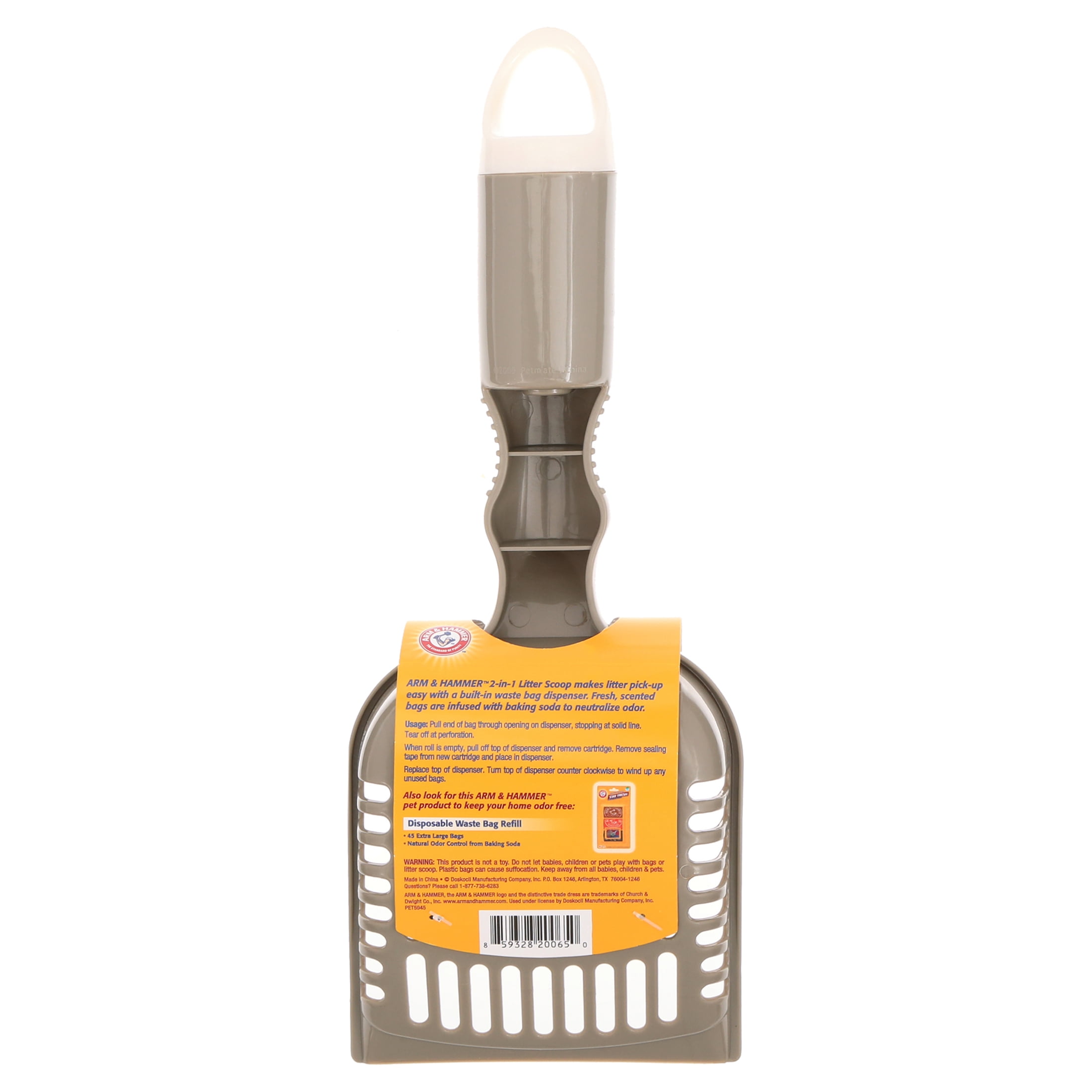 Deluxe 2-in-1 Cat Litter Scoop with Bags