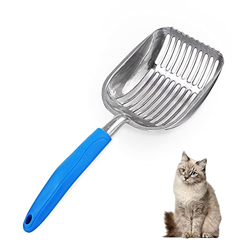 Aluminium Cat Litter Scoop with Metal Tabs