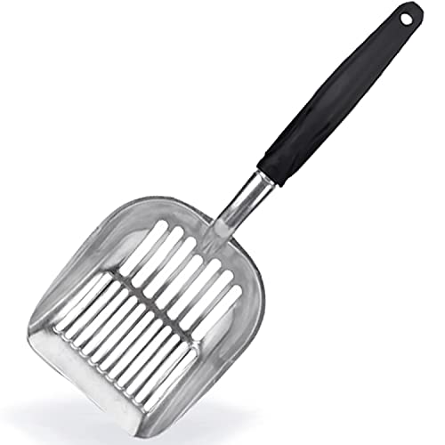 Ergonomic Metal Cat Litter Scoop for All Litter