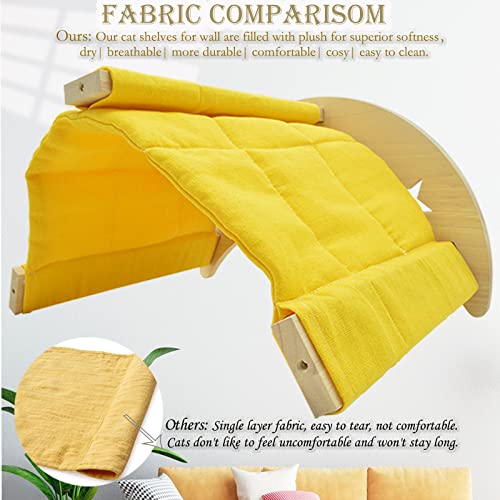 Moon Wall Cat Bed with Climbing Shelf & Rope