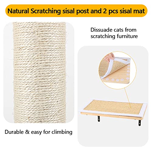 Tall Wall Mounted Cat Activity Tree