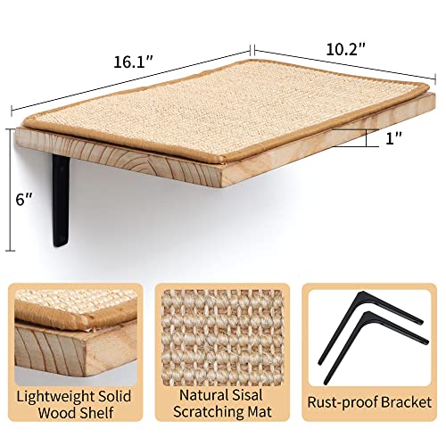 Solid Wood Cat Wall Mounted Furniture