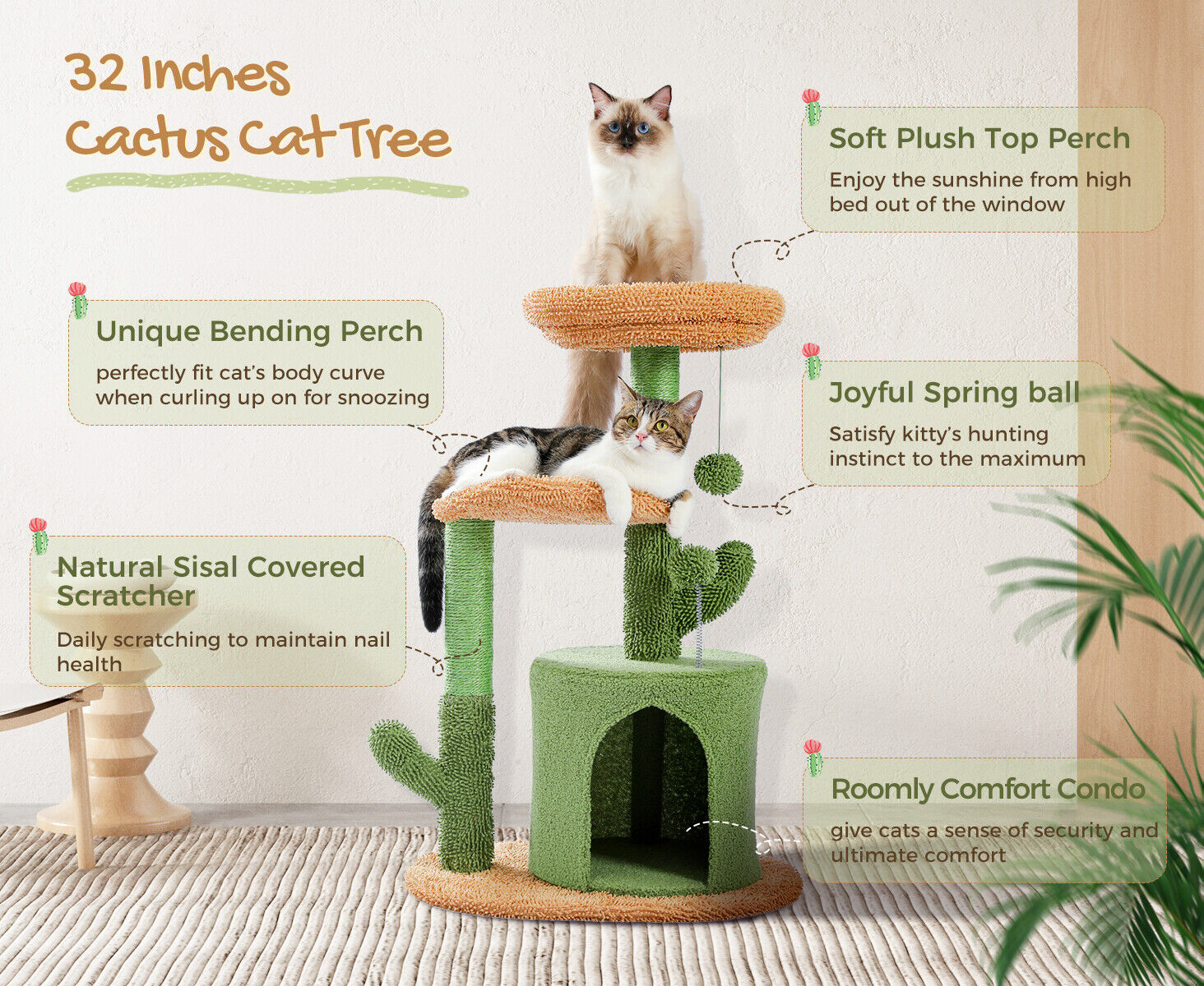PAWZ Road Cat Tree Scratcher Tower House