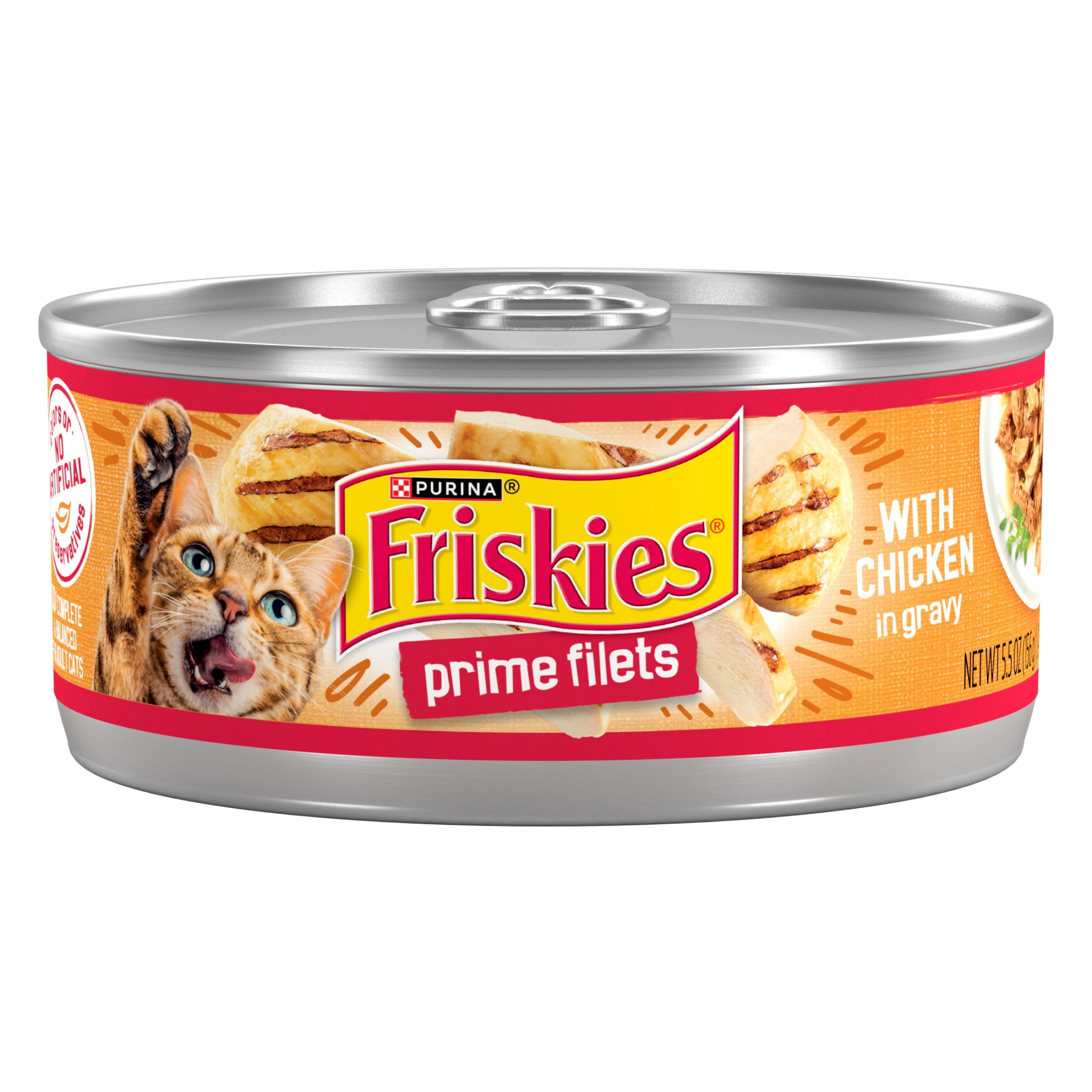 Friskies Chicken Filets Wet Cat Food, 5.5oz