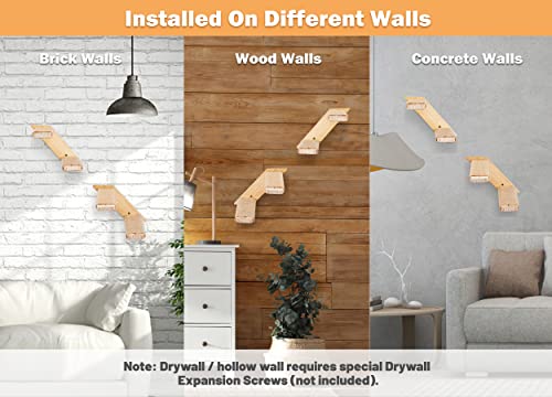 Wall-Mounted Cat Stairway with Sisal Rope