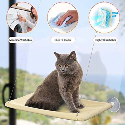 360° Cat Window Hammock for Sunbathing