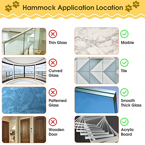 360° Cat Window Hammock for Sunbathing