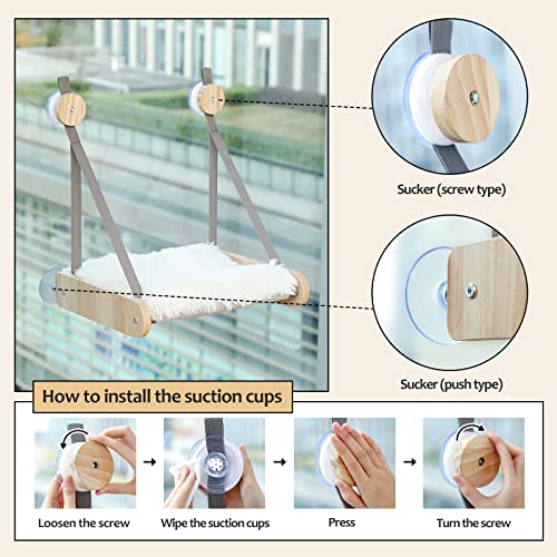 Large Window Mounted Cat Perch and Bed