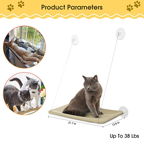 360° Cat Window Hammock for Sunbathing