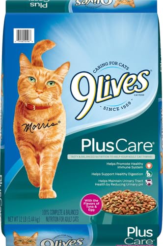 9Lives Plus Care Dry Cat Food, 12 Pound Bag