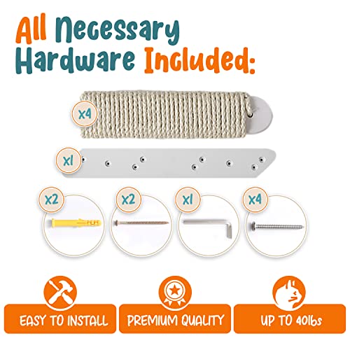 Wooden Cat Wall Shelves with Stairs