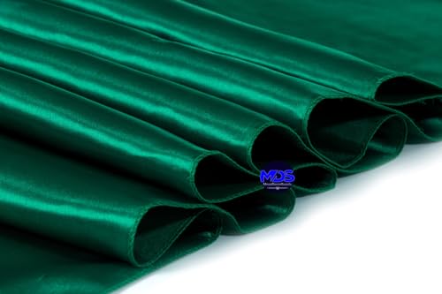 Pack of 30 Bright Silk Satin Table Runners - Emerald Green