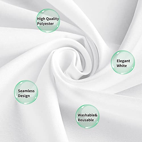 10 Pack White Tablecloth 60x126 Inch for Events