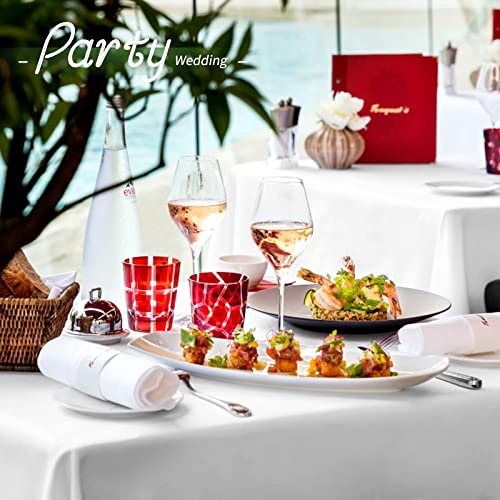 10 Pack White Tablecloth 60x126 Inch for Events