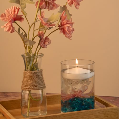 3 inch White Floating Candles, 48 Packs Unscented Floating Candles for Centerpieces-10 Hours Burn Time-3” Floating Tealight Candles for Cylinder Vases, Pool, Wedding, Party, Valentine's Day