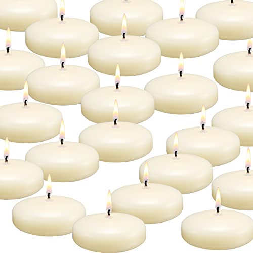 Ivory Floating Candles for Weddings, Parties, Events