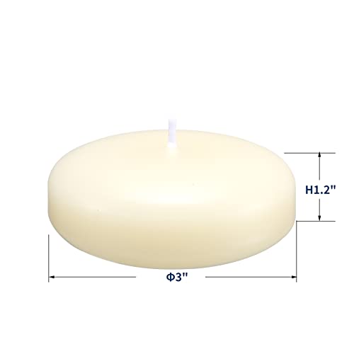 Ivory Floating Candles for Weddings, Parties, Events