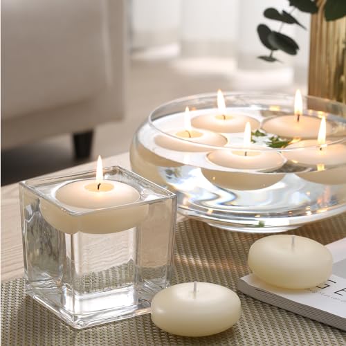 Ivory Floating Candles for Weddings, Parties, Events