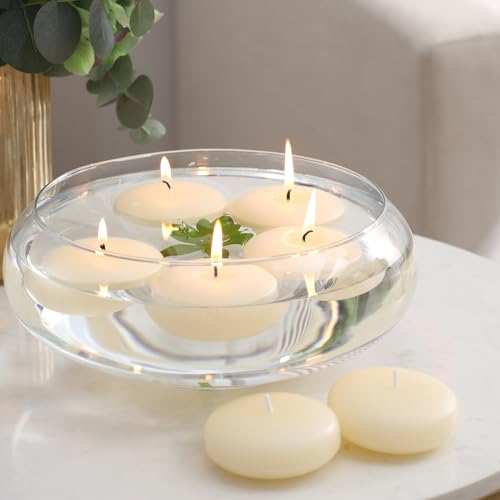 Ivory Floating Candles for Weddings, Parties, Events