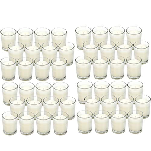 Hosley 48 Ivory Votive Candles for Weddings, Events