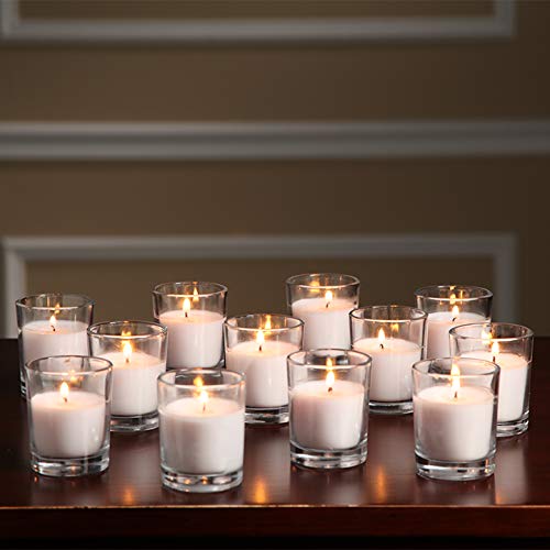 Hosley 48 Ivory Votive Candles for Weddings, Events