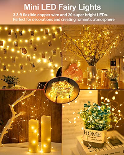 20 Pack Battery Operated Fairy Lights Wedding Decor
