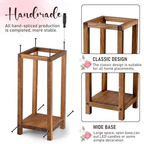 10 Pcs Wooden Candle Lantern Wedding Centerpiece Decor