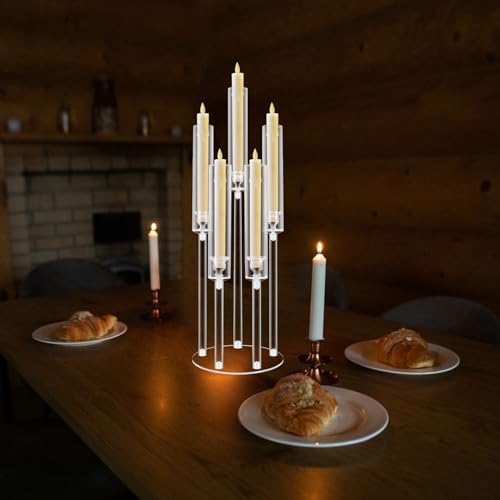 4PCS Acrylic Candelabras Centerpieces for Wedding Party Decor