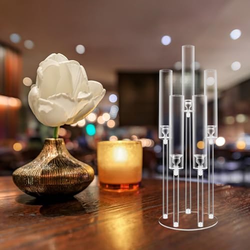 4PCS Acrylic Candelabras Centerpieces for Wedding Party Decor