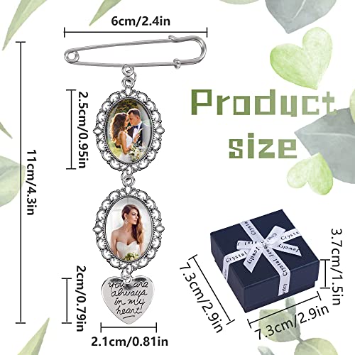 Wedding Bouquet Photo Charms DIY Kit - Set of 2