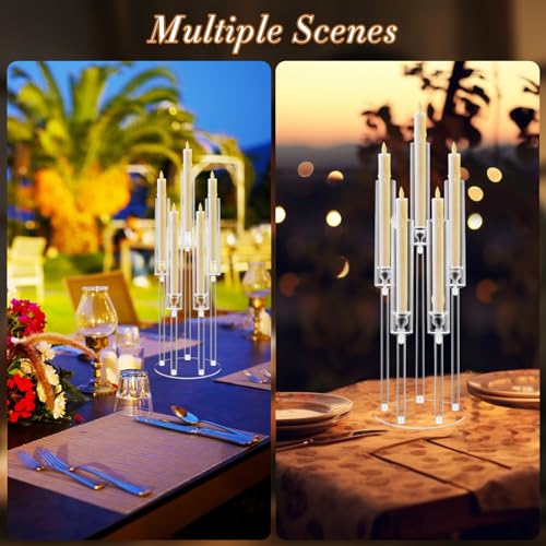 4PCS Acrylic Candelabras Centerpieces for Wedding Party Decor