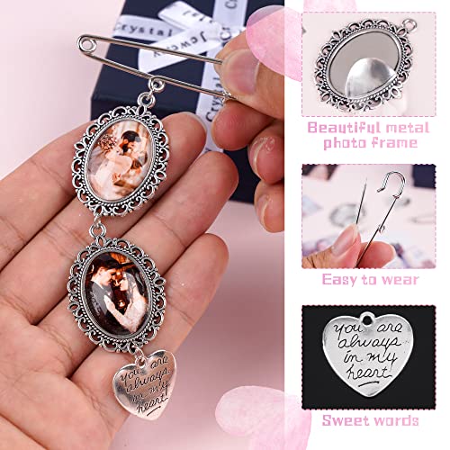 Wedding Bouquet Photo Charms DIY Kit - Set of 2