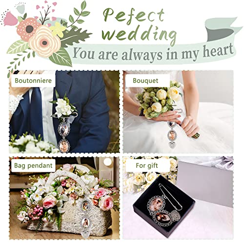 Wedding Bouquet Photo Charms DIY Kit - Set of 2