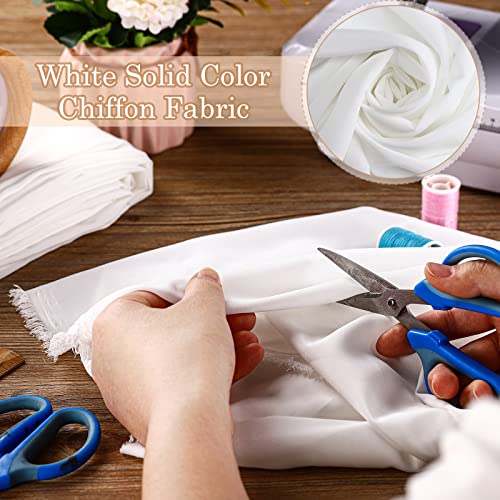 White Chiffon Wedding Arch Draping Fabric - 50 Yards