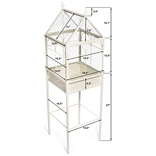 H Potter Planter Terrarium Freestanding Wardian Case (Medium)