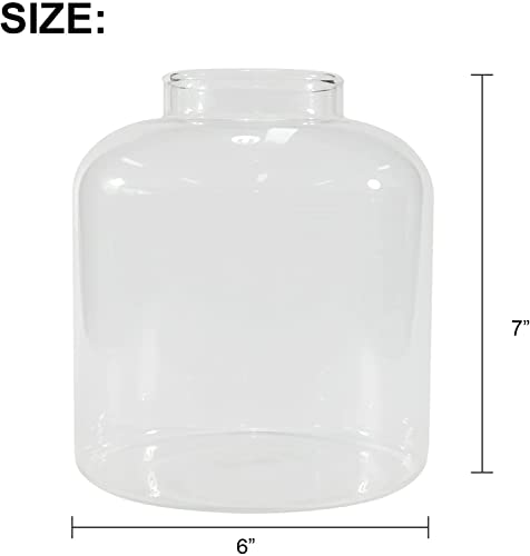 Yangbaga Large Glass Terrarium Succulent Plant Terrarium House for Plant/Moss Ball/Glass Fish Tank Mini Table with Wood Base & Ball lid Office Home Decoration