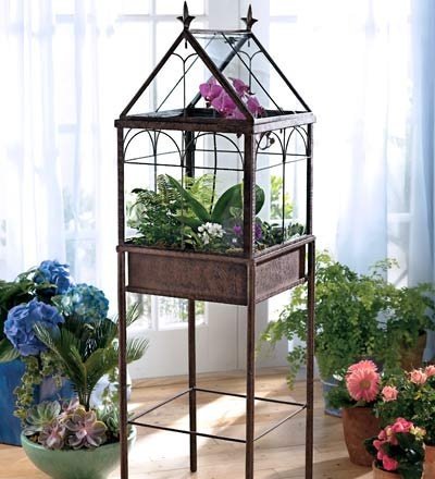 H Potter Large Glass Terrarium Succulent Planter Wardian Case for Plants