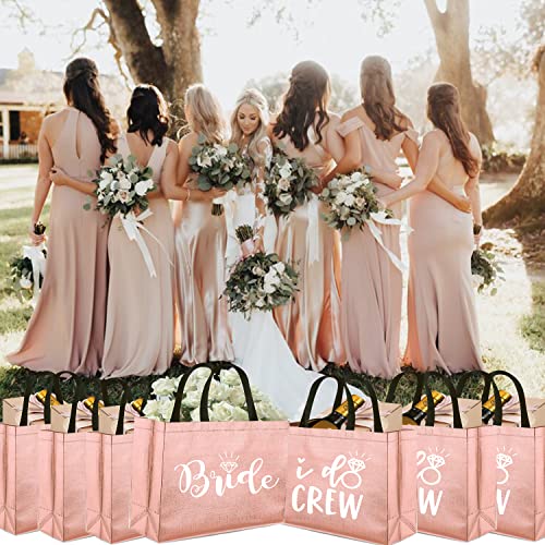 Rose Gold I Do Crew Bride Gift Bags