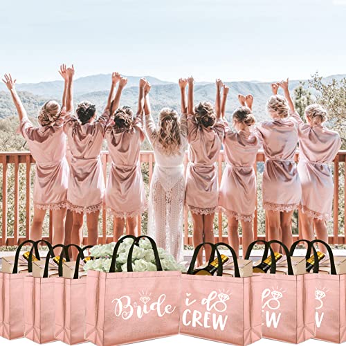 Rose Gold I Do Crew Bride Gift Bags