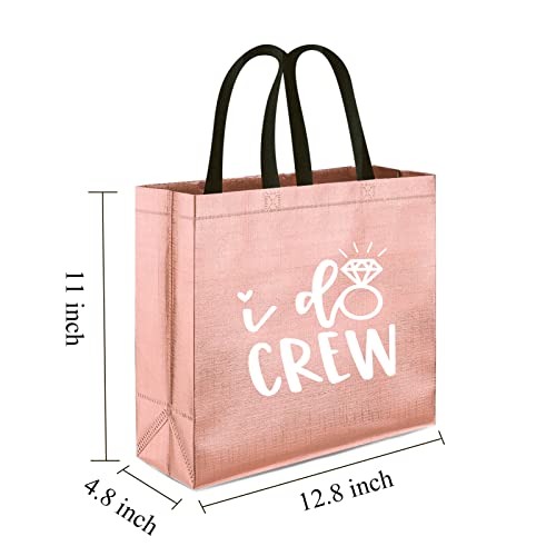 Rose Gold I Do Crew Bride Gift Bags