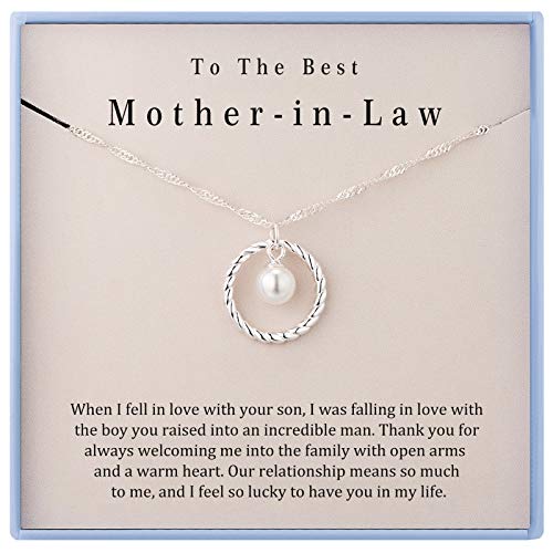 Sterling Silver Mother-in-Law Circle Necklace Set
