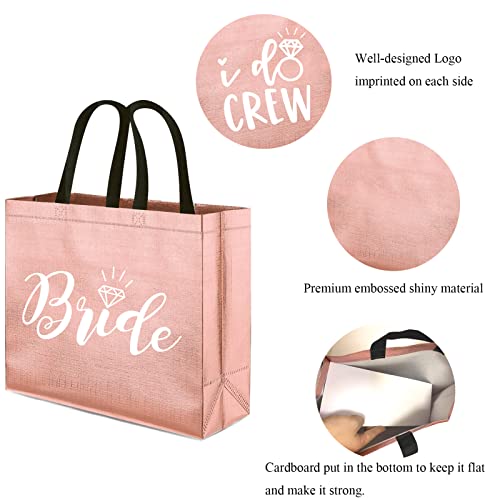 Rose Gold I Do Crew Bride Gift Bags