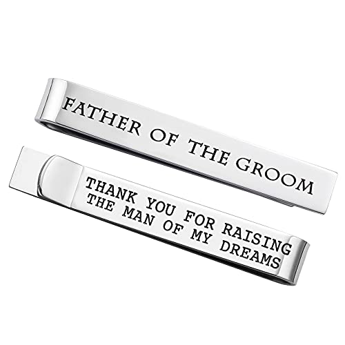 Groomsmen Tie Clips Set - Father of the Groom