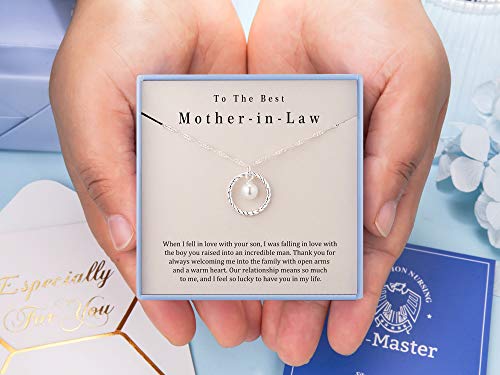 Sterling Silver Mother-in-Law Circle Necklace Set