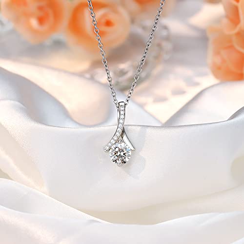 Dainty Silver Necklace for Mother of the Bride