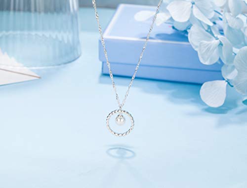 Sterling Silver Mother-in-Law Circle Necklace Set