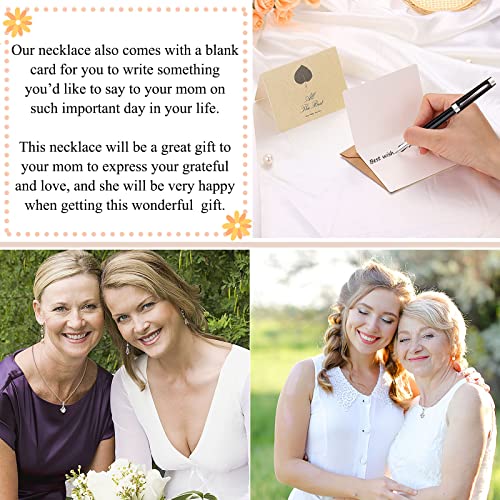 Dainty Silver Necklace for Mother of the Bride